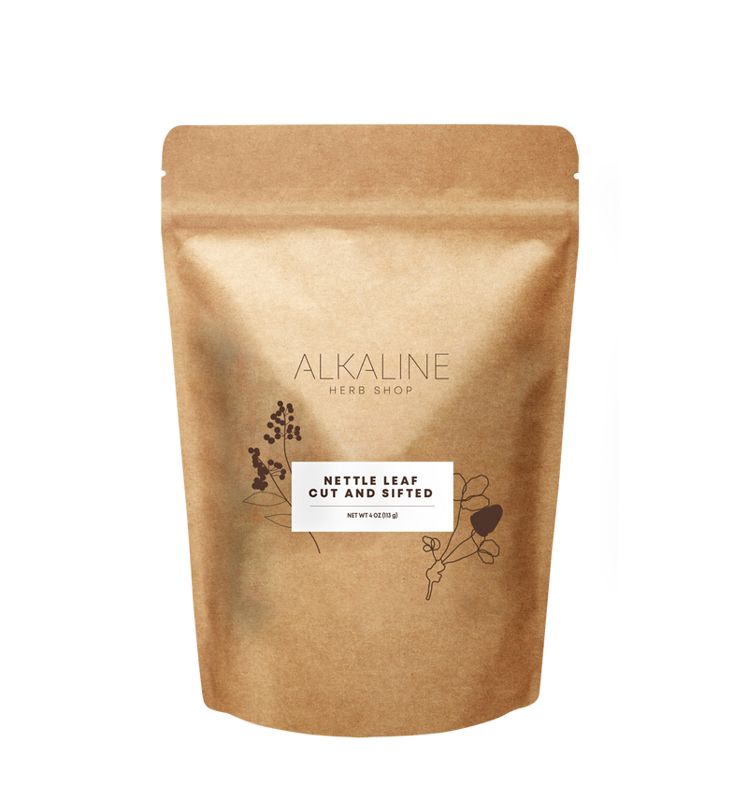 Bag of Alkaline Herb Shop cut and sifted Nettle Leaf, 4 ounces