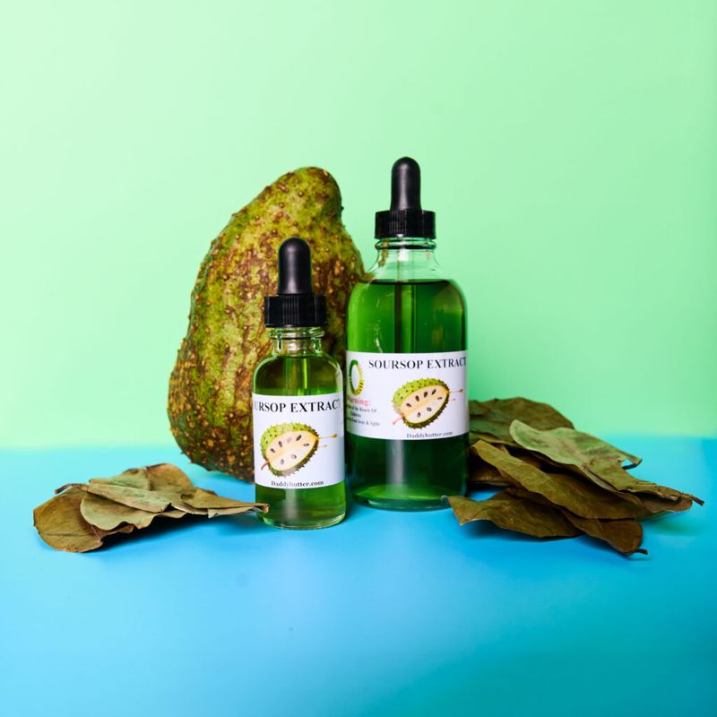 Dropper bottle of DaddyButter Soursop Extract tincture