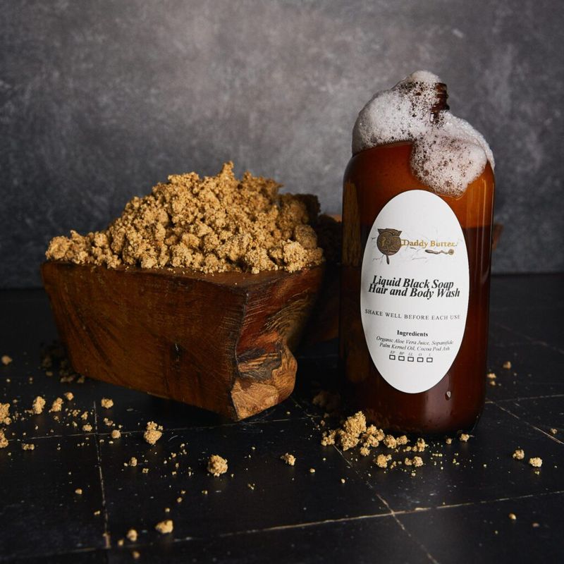 Product photo of DaddyButter Liquid Black Soap Hair & Body Wash