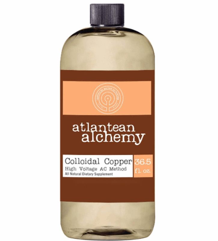 Product photo of Atlantean Alchemy (Glass) Colloidal Copper 60PPM 36.5oz