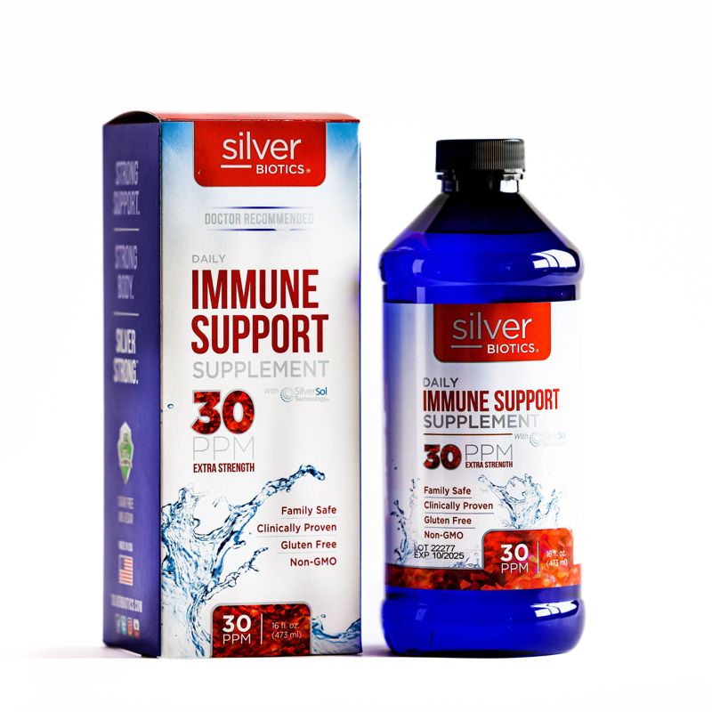 Product photo of Silver Biotics Extra Strength Immune Support | 30PPM SilverSol® Colloidal Silver